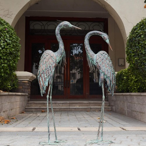 Garden crane statues set - set, 2
