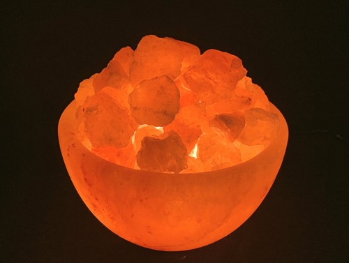 Fire bowl himalayan rock salt - bowl,