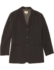 ARMANI Mens Milano 3 Button Blazer Jacket UK 40 Large Grey Polyester CT80
