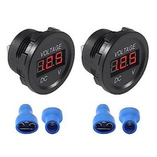 2pcs DC 12V Car Voltage Gauge