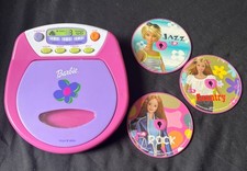 Working!! 2000 Vintage Mattel Barbie "Sing With Me" Cd Player w/ 3 Discs! 