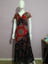 Dress Floral Mesh Maxi Dress