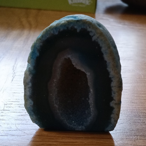 Natural unpolished agate geode - agate,