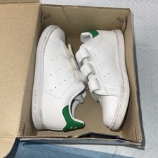 Adidas Stan Smith Children’s Kids White w/ Green Sneakers Tennis Shoes-SZ 10K