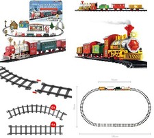 Christmas train set santa - train,