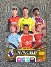 Invincible Golden Baller Panini Adrenalyn XL Cards 2024 Rare Premier League Gold