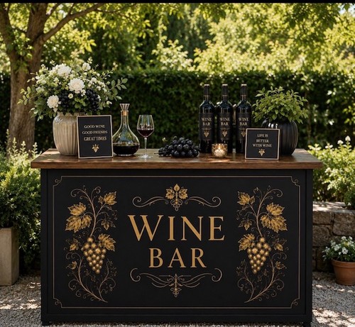 Wine bar stations portable - bar,