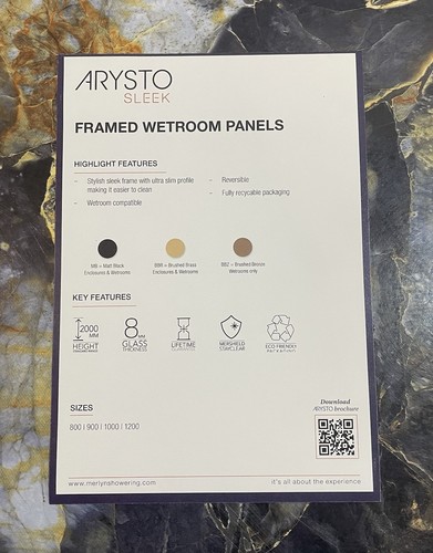 Merlyn wetroom screen 1200mm - wetroom,