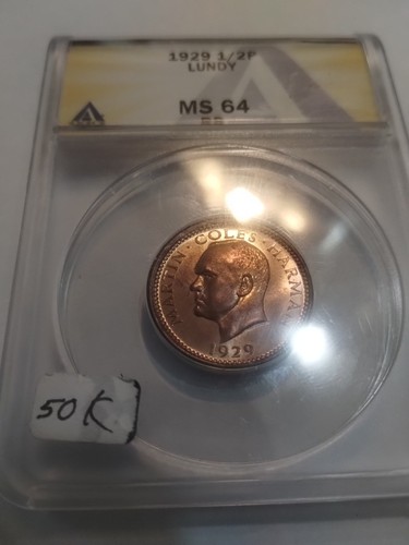 1929 lundy puffin anacs - 1929, 1/2