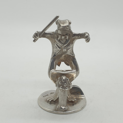 Sterling silver frog conductor - silver,