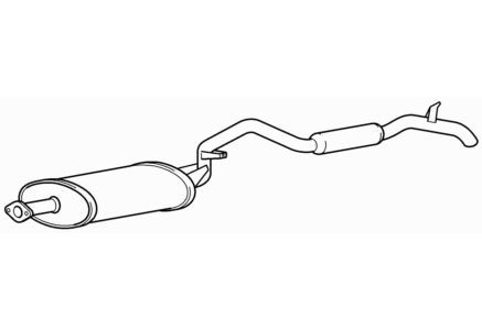 Quality rear exhaust - quality, silencer