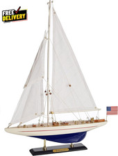 Wooden Sailboat Model Ship
