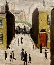 "The Old Road" signed oil on