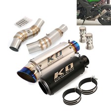 Z1000SX Exhaust System Middle Pipe Slip On Mufflers For Kawasaki Z1000 2010-2025