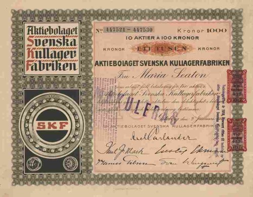 Skf gothenburg 1918 - gothenburg,