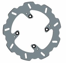 Braking rear brake disc wave