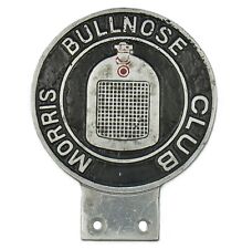 Vintage 1960's Bullnose Morris Club Cast Aluminium Car Badge Auto Emblem