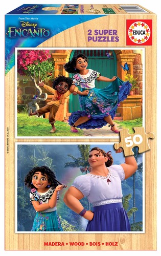 Educa 2x50pc wooden puzzles - educa,