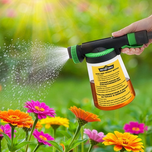 Garden hose end sprayer - end,