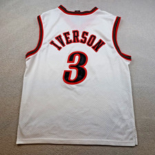 Philadelphia 76ers Jersey Extra Large Nike 90s Basketball NBA Allen Iverson