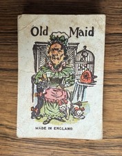Old Antique SPORTING OLD MAID Square Corner Playing Cards Card Game Full Set
