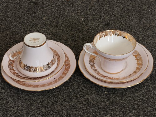 Vintage bone china - bone, trio