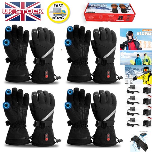 Winter electric heated gloves - winter,