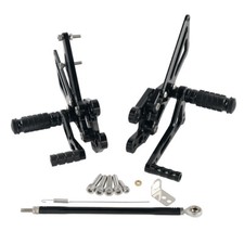 CNC Adjustable Racing Rearsets Foot Pegs Footrest For Suzuki GSXR 1000 2007-2008