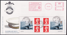 2001 Submarines Booklet Royal Mail FDC; relevant Meter Mark; Mariner St. . . CDS