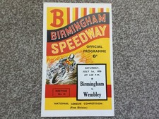 * BIRMINGHAM v WEMBLEY 1/7/50