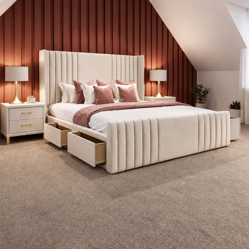 Divan bed base with - divan, mattress