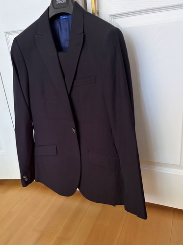Men navy blue piece suit - men's,