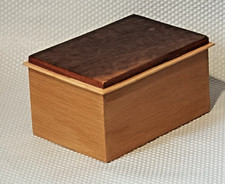 vintage deep wooden trinket