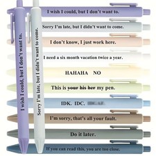 10pcs Funny Sayings Ballpoint