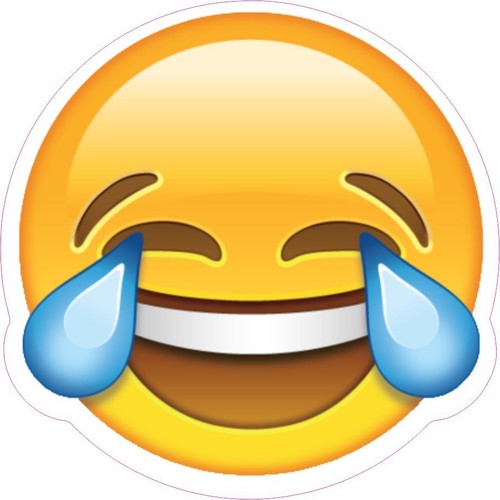 Laughing emoji tax disc static - emoji,