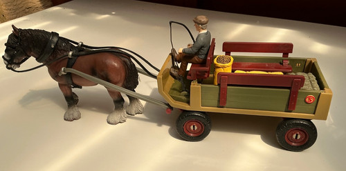 Scheich wagon and horse - horse, with