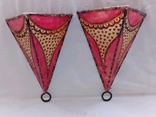 Moroccan Wall Sconce Light Fixture Decorative  Handmade X 2