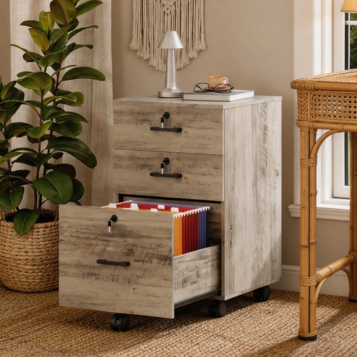 Modern drawer locking file - modern, 3-drawer