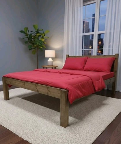 Solid pine bed frame - pine,