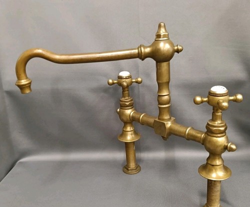 Kitchen mixer taps aged patina - taps,