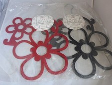 Black Ginger Flowers Black Red