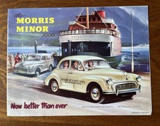 1957 1958 Morris Minor 1000 Car Sales Brochure Original