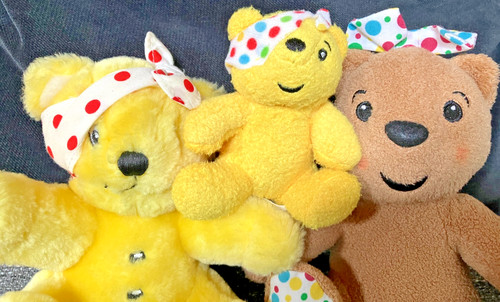 Pudsey blush bears plush - x3,