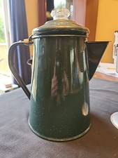 Vintage enamel dark - vintage, green