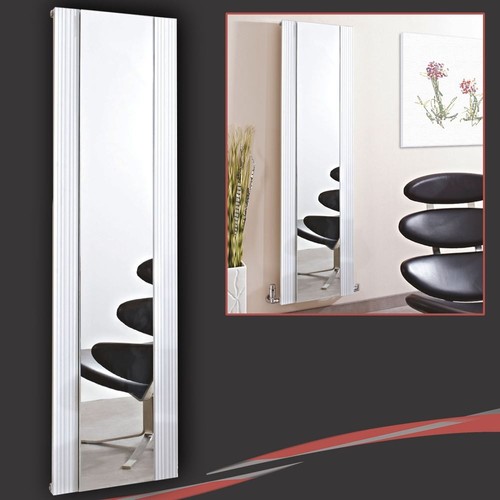 White aluminium mirror - white,