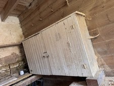 Antique Vintage Farmhouse Wall Cupboard Country House Pantry