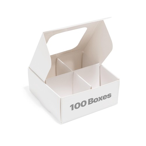 100 pcs white mini - 100, box