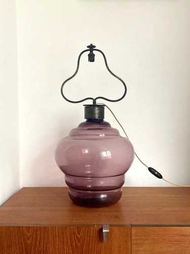 1930s heals glass lamp - lamp, base