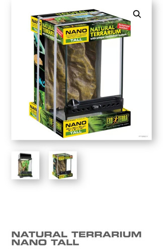 Exo terra glass terrarium nano - terra,