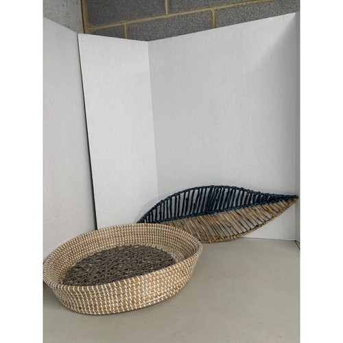 Woven seagrass round - round, tray